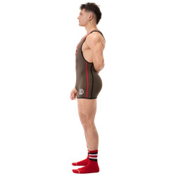 Barcode Berlin Combi Singlet Allan Kaki-Rouge